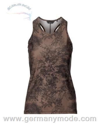 تاپ راحتی زنانه اسنزا هلند ESSENZA Sari Aurelie Cafe Noir Top ärmellos