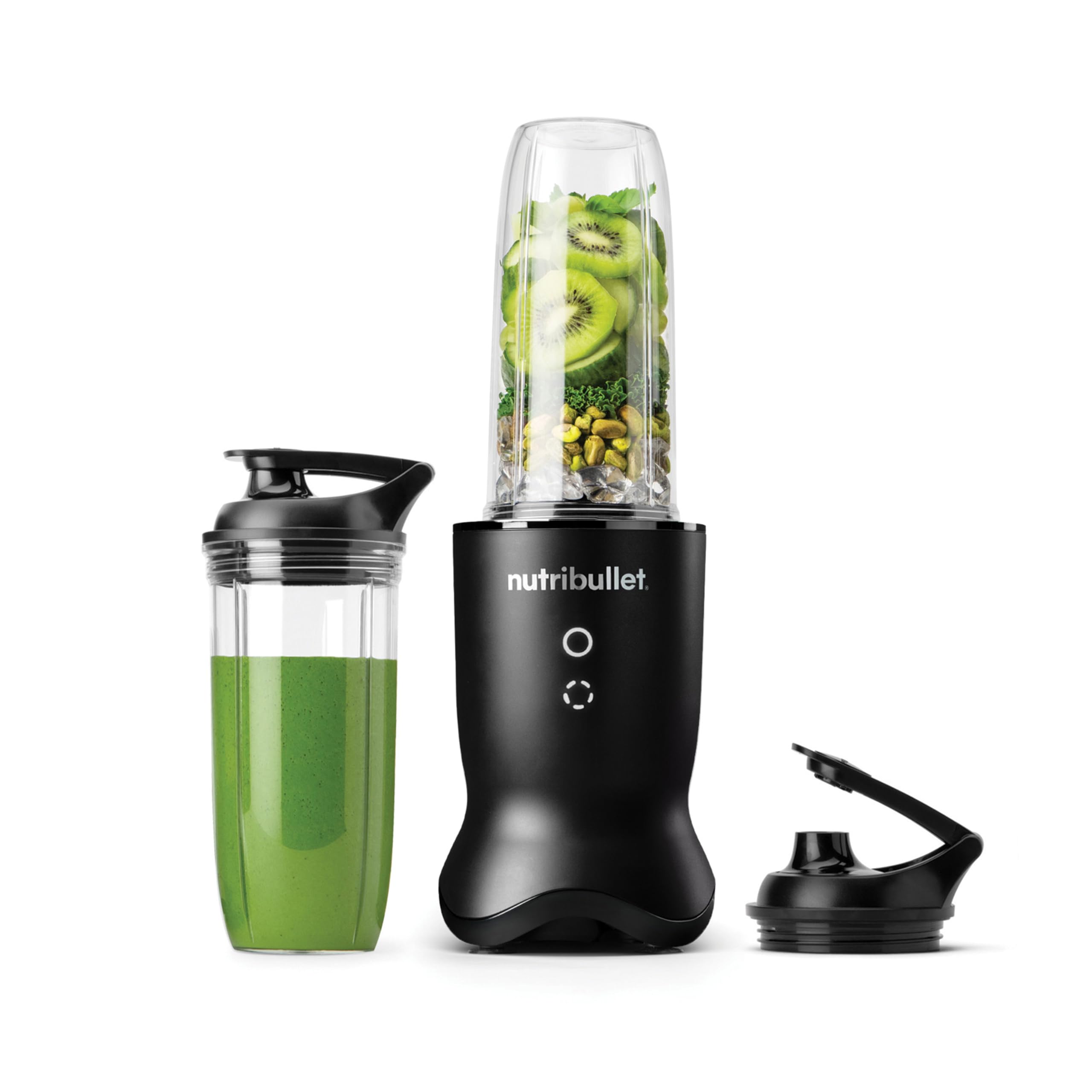 اسموتی‌ ساز نوتری‌ بولت آمریکا مخلوط کن Nutribullet Ultra NB1206MB، با ظرف Tritan، تیغه‌های آسیاب از جنس استیل ضد زنگ، مخلوط کن برقی اسموتی، ظرف‌های 900 و 700 میلی‌لیتری، 2 درب برای بیرون‌بر، 1200 وات، خاکستری
