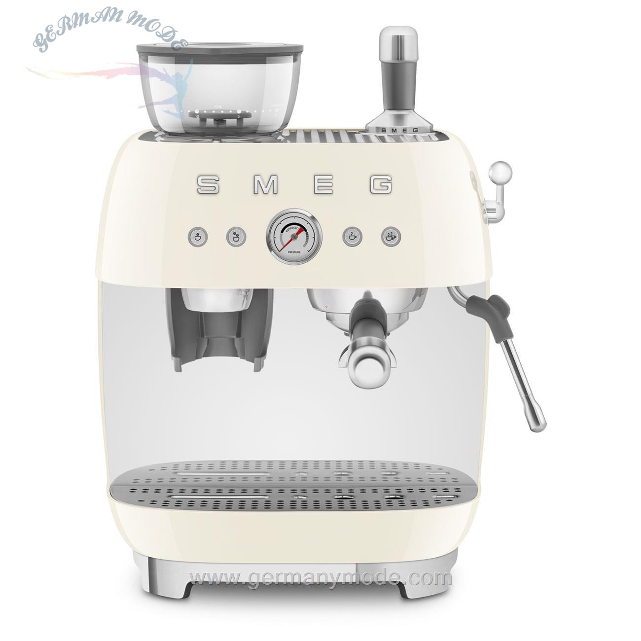 اسپرسو ساز آسیاب دار اسمگ ایتالیا Smeg Espresso manuele koffiemachine EGF03CREU