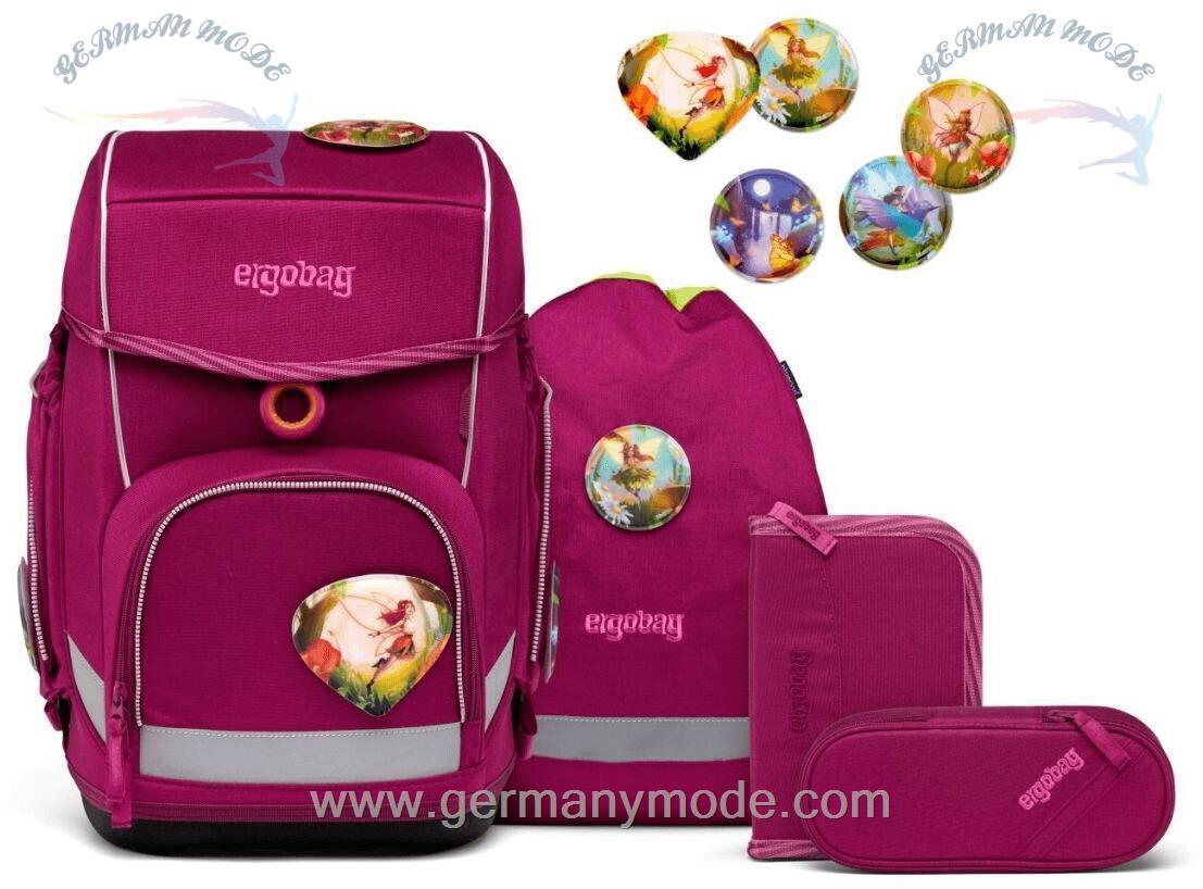 ست 5 تایی کوله پشتی مدرسه 19 لیتر کوله ورزشی جامدادی ارگوبگ ergobag Cubo Set (2023) WaldzauBär