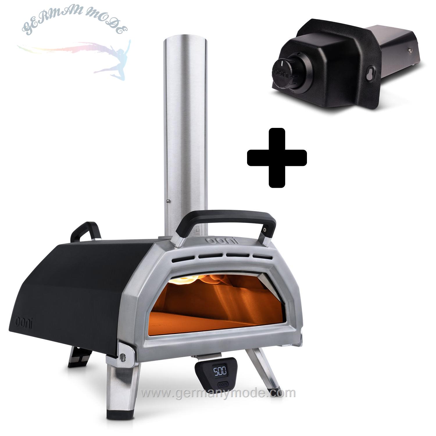 فر پیتزا ذغالی گازی خانگی اونی اسکاتلند Ooni Karu 16 Pizzaofen - Set mit Gasbrenner