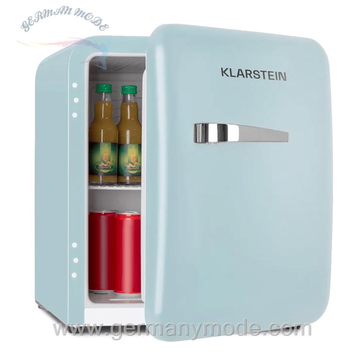 مینی یخچال 48 لیتری کلارشتاین آلمان Klarstein Audrey Mini Retro-Kühlschrank Kühlschrank Pastellblau 39 dB 48 Ltr