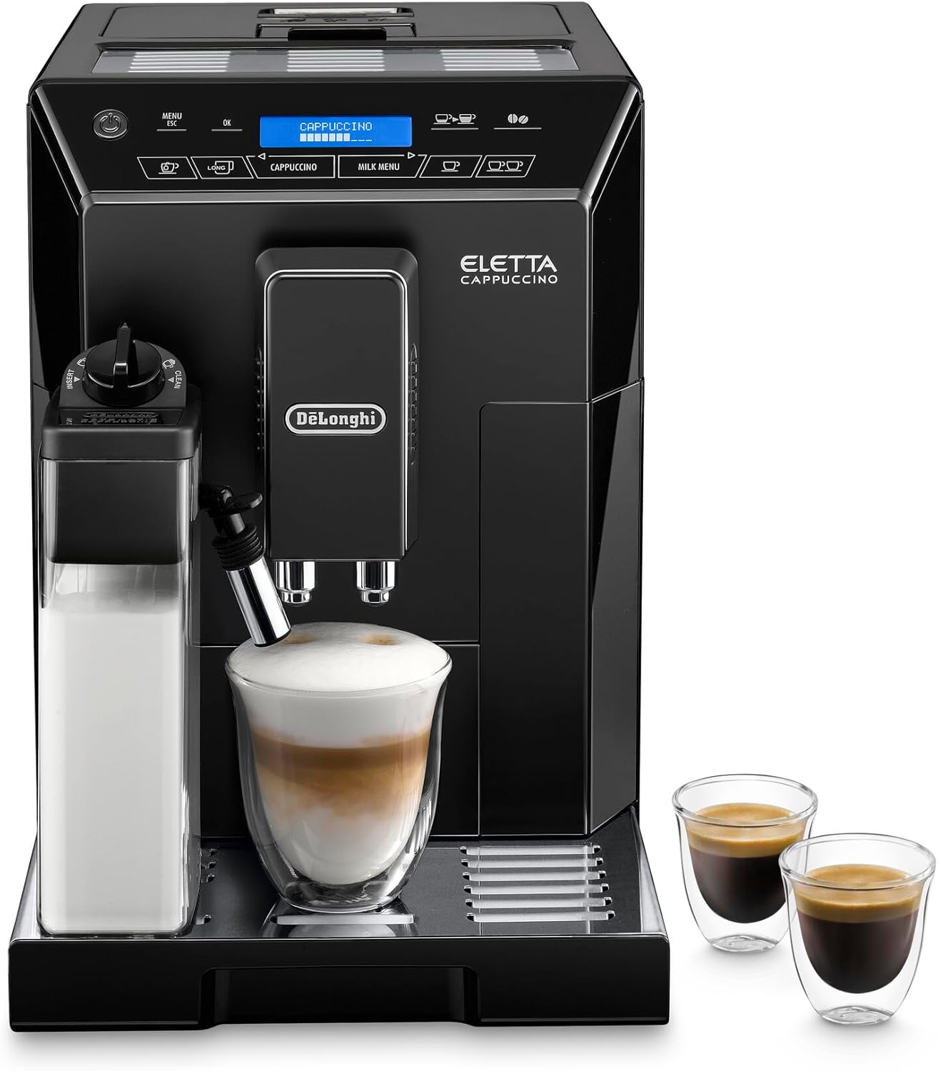 اسپرسو ساز تمام اتوماتیک دلونگی DeLonghi ECAM 44.666.B ELETTA Cappuccino، ECAM44.660.B مشکی براق