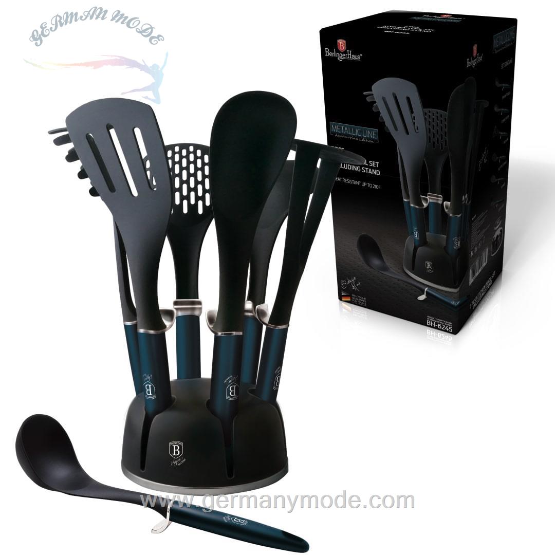 ست کفگیر ملاقه 7 پارچه برلینگر هاوس مجارستان Berlinger Haus Kitchen Tool Set BH-6245 Aquamarine Collection