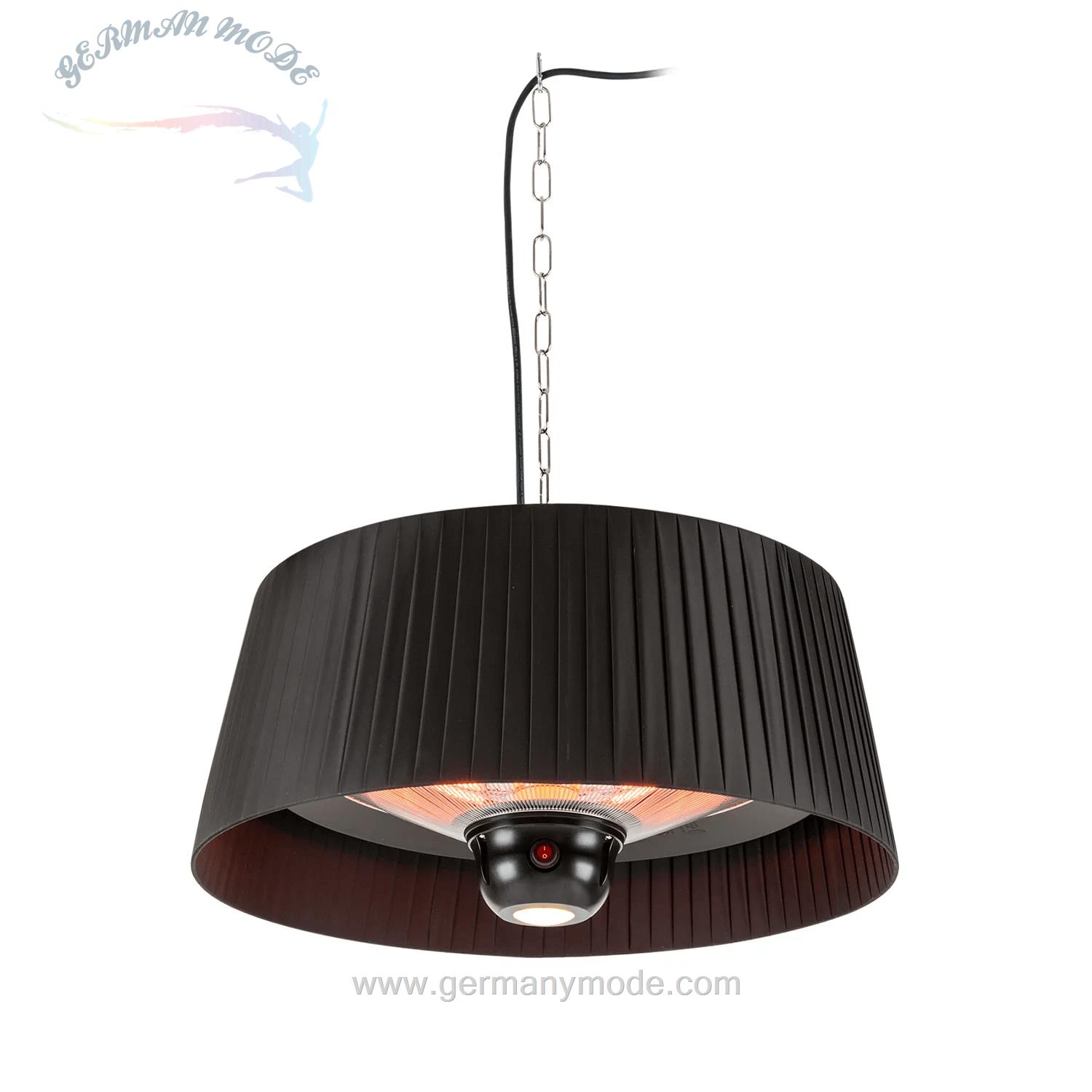 بخاری برقی تابشی سقفی کلارشتاین آلمان Klarstein Venice Heat Terrassenheizstrahler Heizstrahler, Infrarot-Heizstrahler Schwarz