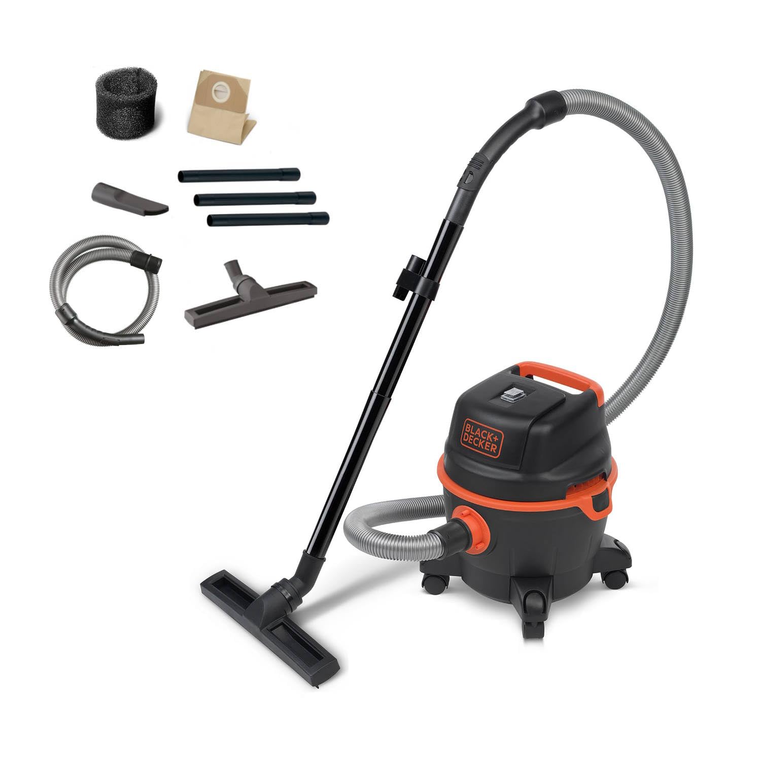 جارو برقی مرطوب و خشک بلک ان دکر آمریکا BLACK+DECKER BXVC15PE (1200 وات، 15 لیتر)