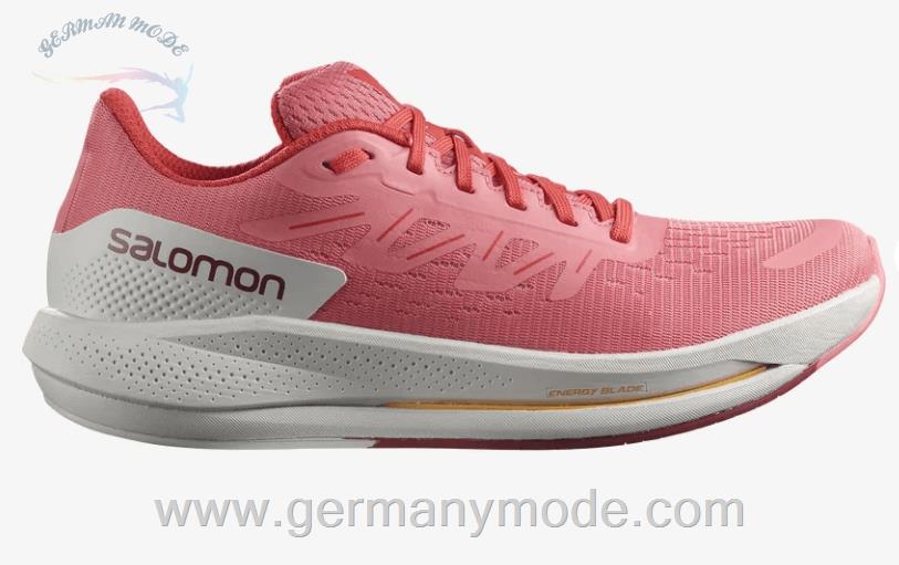 کتانی ورزشی زنانه سالامون فرانسه SALOMON SPECTUR Laufschuhe Damen Tea Rose Lunar Rock Poppy Red