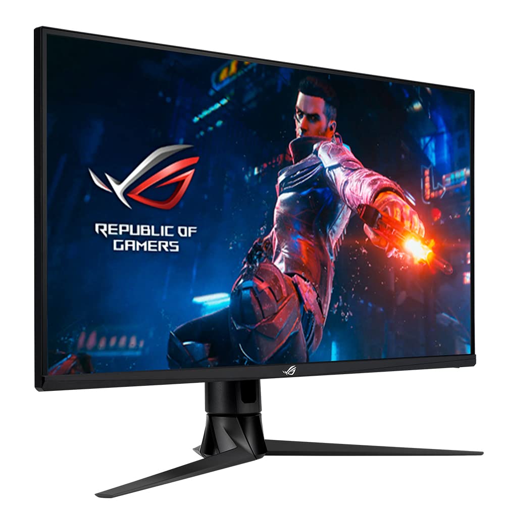 خرید از آمازون - مانیتور گیمینگ 32 اینچی ASUS ROG Swift PG32UQ، 4K UHD (3840x2160)، IPS، 144 هرتز، زمان پاسخگویی 1 میلی‌ثانیه، ELMB SYNC، G-SYNC، DisplayHDR 600، فناوری نقطه کوانتومی، قابلیت تنظیم موقعیت مشکی 12 اینچ، سیاه 4 اینچ