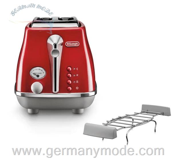 توستر دلونگی ایتالیا CTOC2103.R Icona Capitals Toaster