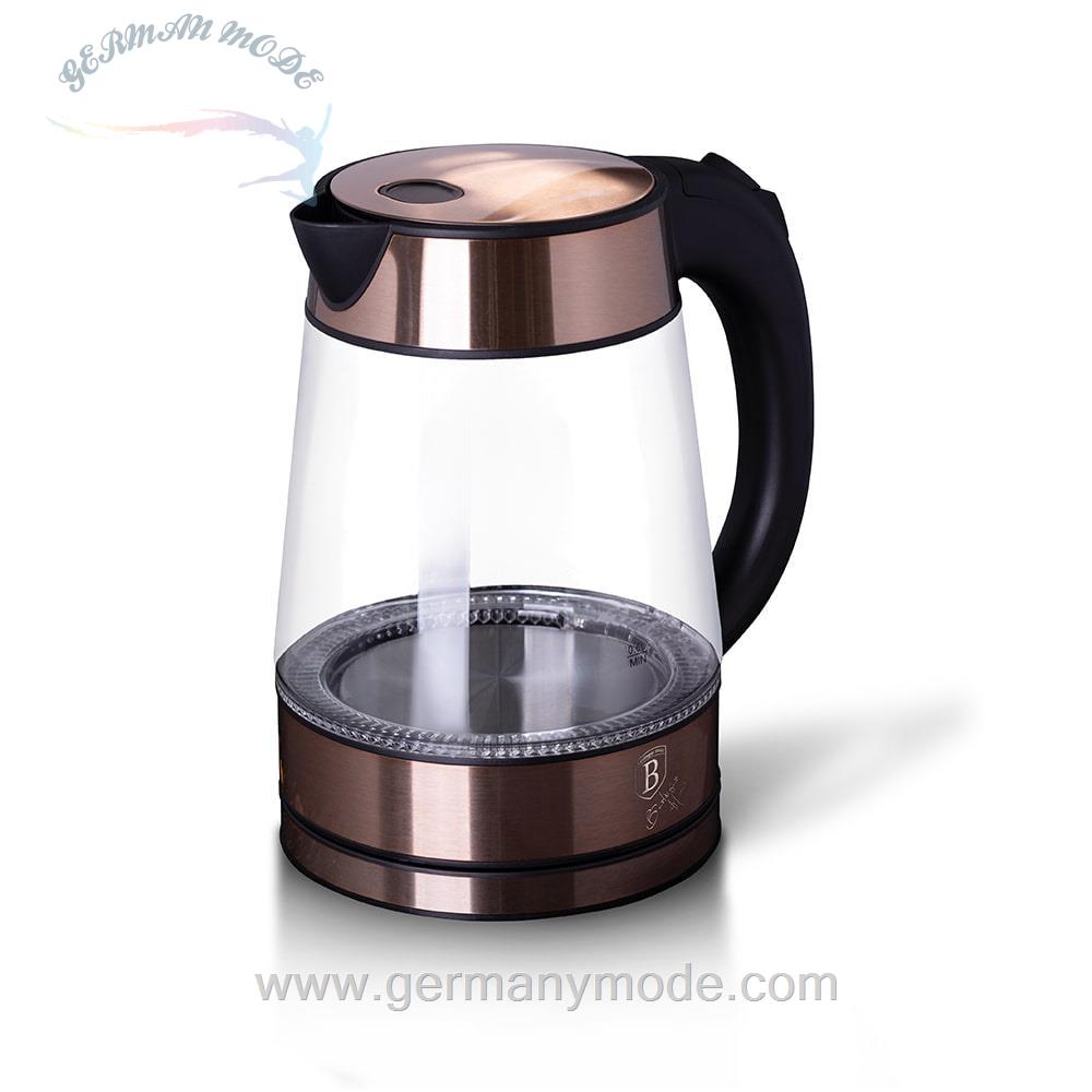 کتری برقی برلینگر هاوس مجارستان BERLINGER HAUS ELECTRIC GLASS KETTLE BH-9121 ROSE GOLD COLLECTION