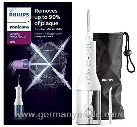 دستگاه پیشرفته پاکسازی بین دندان فیلیپس هلند Philips Sonicare Cordless Power Flosser 3000 HX3806/31-weiß
