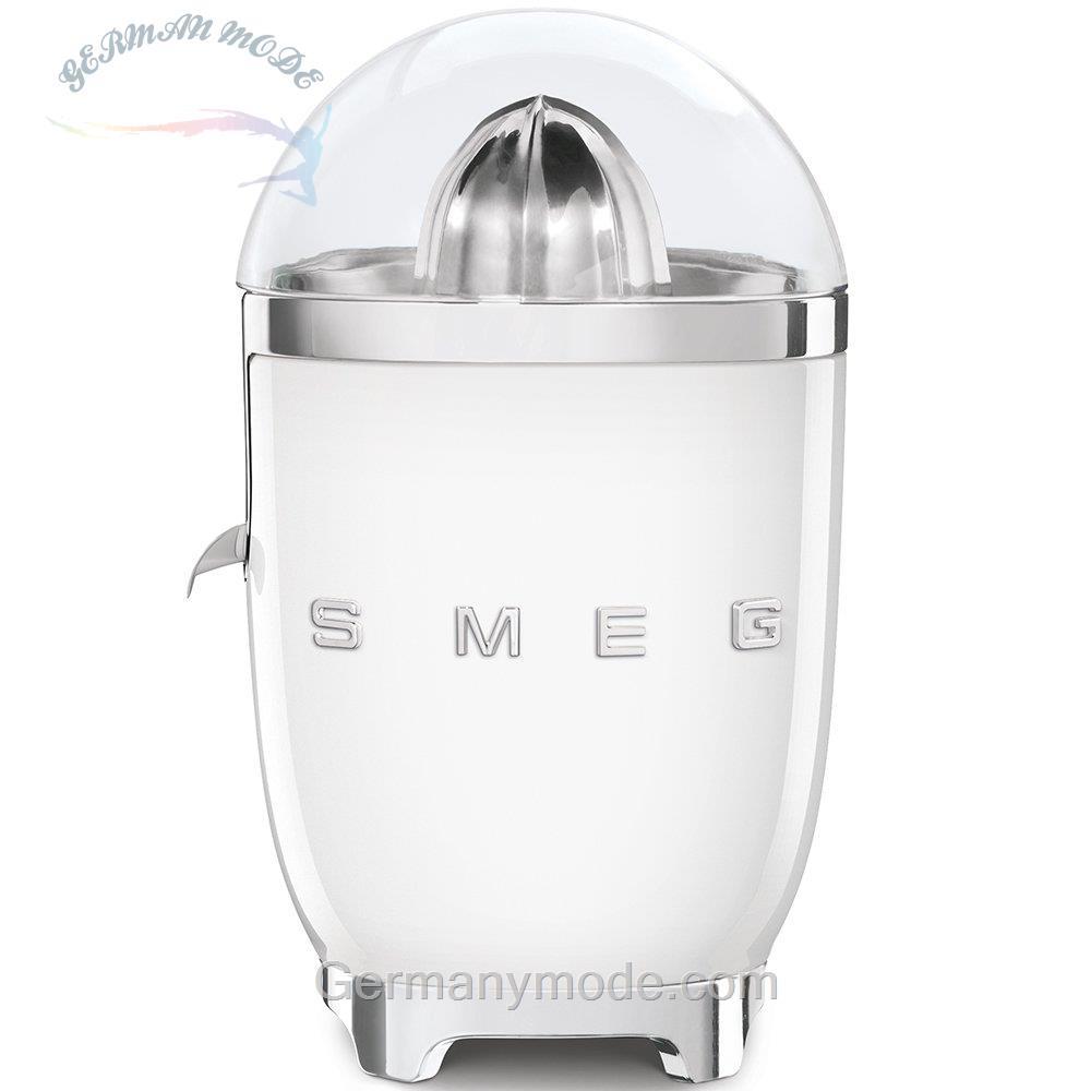 آب مرکبات گیری اسمگ ایتالیا SMEG CJF11RDEU، پایه‌های ضد لغزش، غربال فیلتر و مخروط فشاری از جنس استیل ضد زنگ، 70 وات، سفید