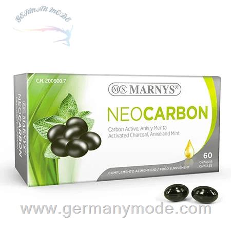کپسول مکمل غذایی ذغال نعنا انیسون بهبود دهنده سیستم گوارش مارنیس اسپانیا MARNYS Neocarbon MN442