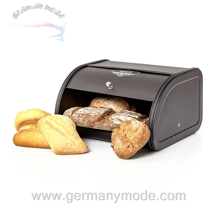 ظرف نان فلزی کلارشتاین آلمان Klarstein Metallbrotbox mit Kauf Brotkasten Schwarz