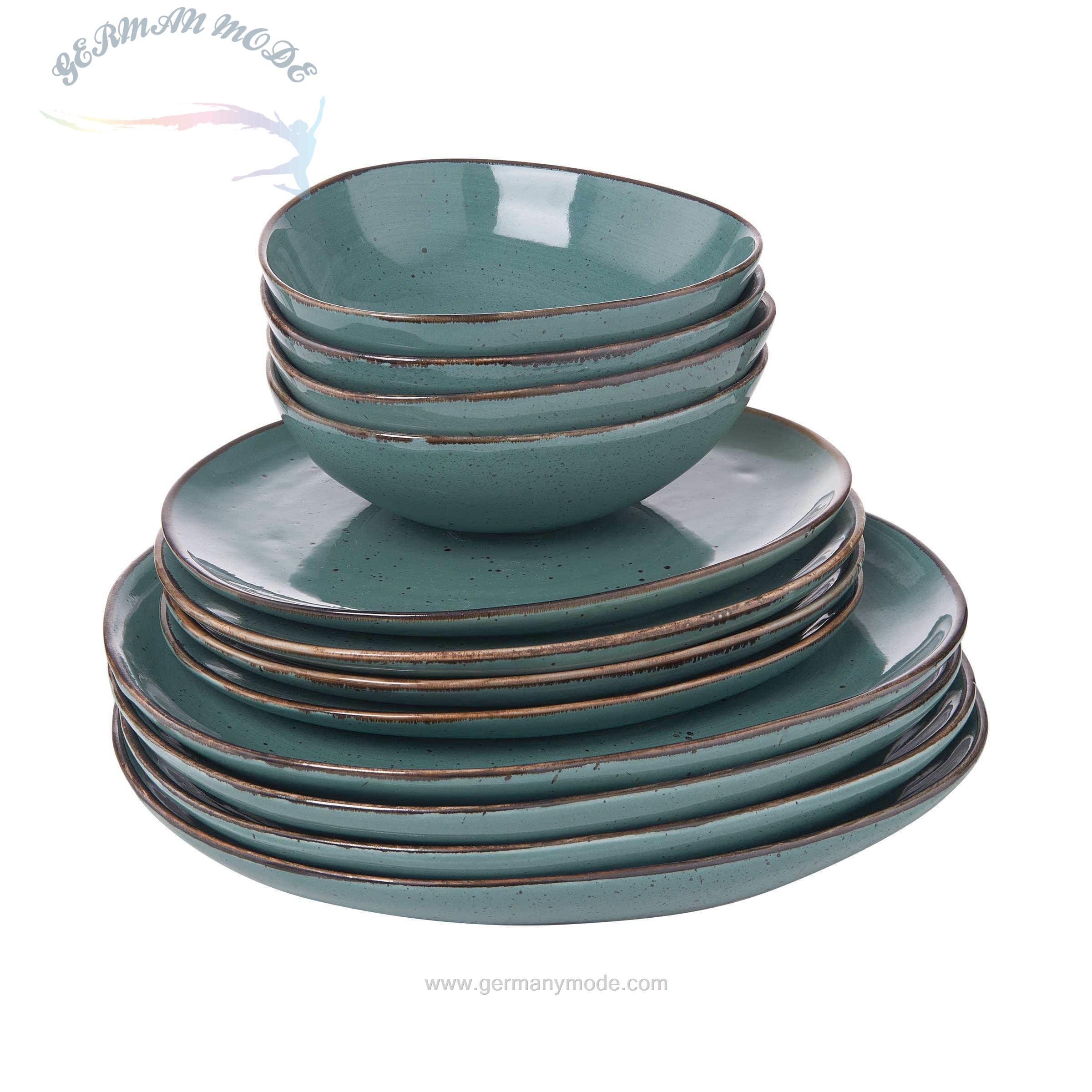 سرویس غذاخوری چینی 12 پارچه 4 نفره باتلرز فینکا Butlers Geschirr-Set Finca (12-tlg.) blau