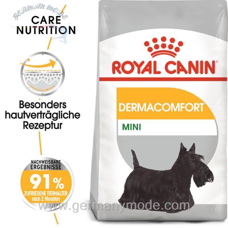 غذا خشک مخصوص سگ با پوست حساس رویال کنین آلمان Royal Canin Dermacomfort Mini 3kg