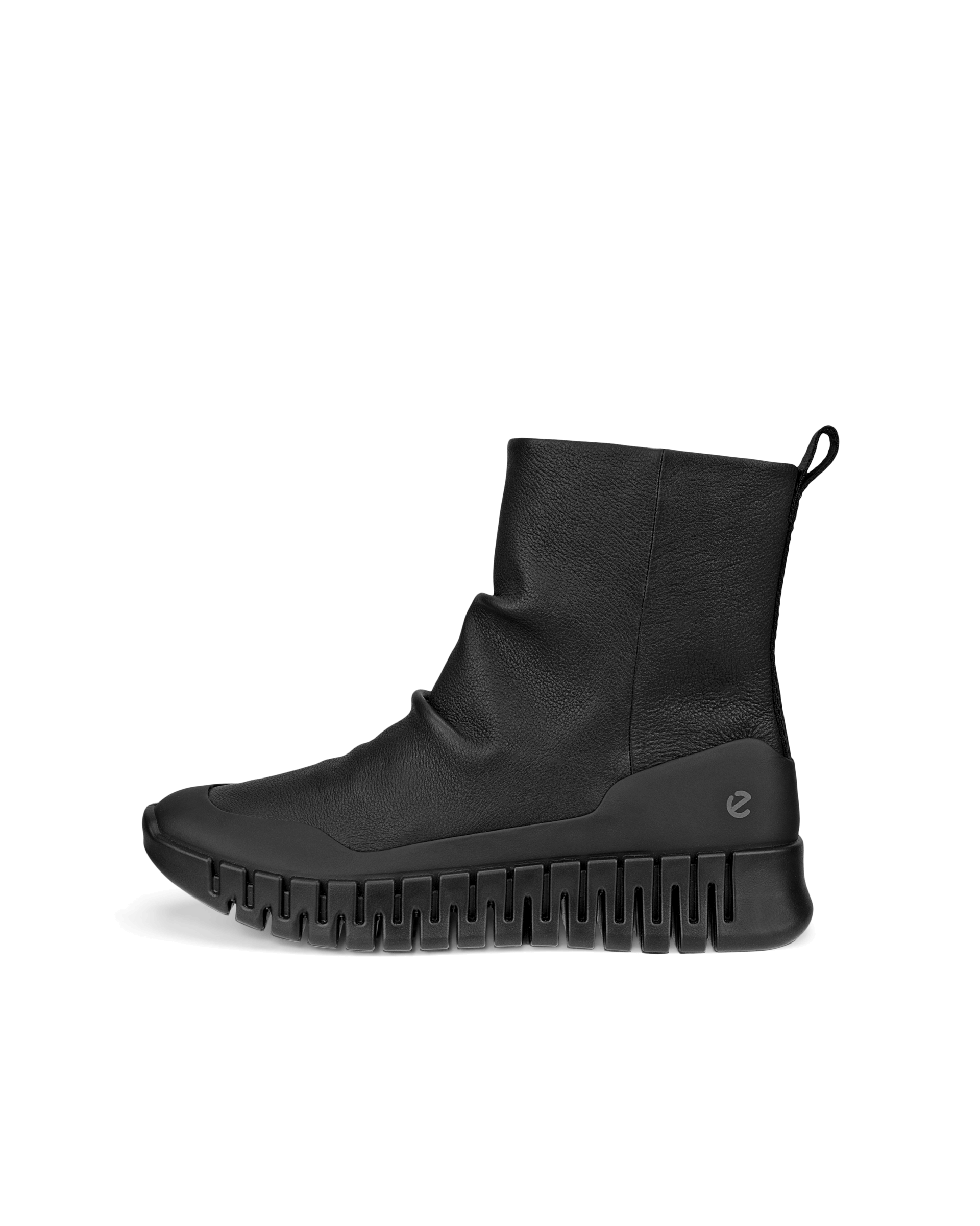 نیم بوت زنانه اکو دانمارک ECCO GRUUV W Damen Lederstiefel Schwarz
