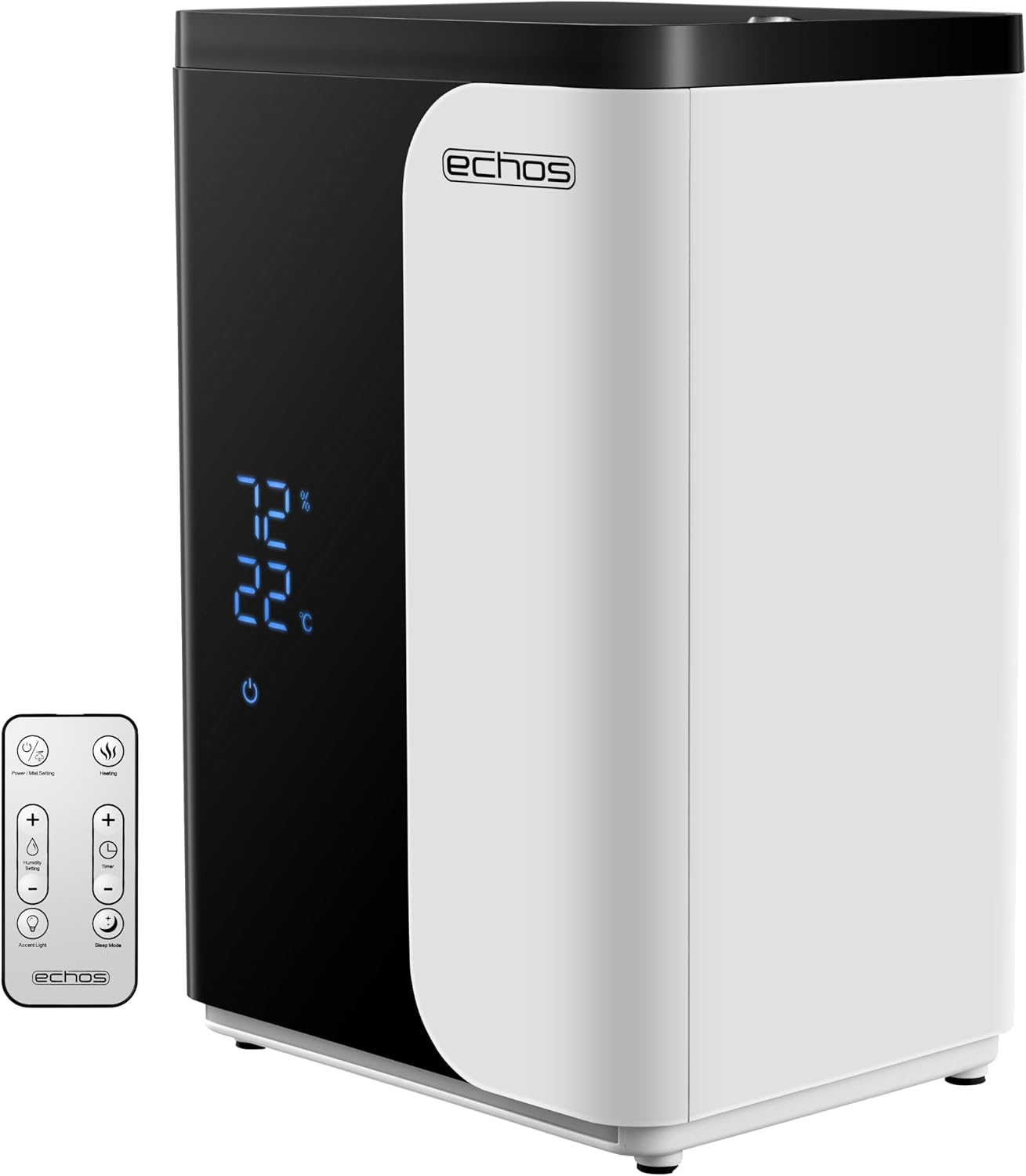 دستگاه رطوبت ساز مرطوب کننده التراسونیک 5 لیتری برنامه WIFI Smart Life دستگاه تصفیه هوا از راه دور دستگاه تصفیه هوا دستگاه تصفیه هوا داخلی رطوبت سنج صفحه نمایش لمسی LED تایمر 12 ساعته حالت شب حالت گرم یا سرد فیلتر هپا