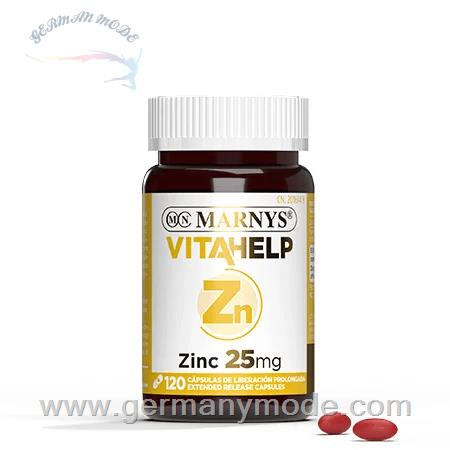 کپسول مکمل زینک تقویت سیستم ایمنی مارنیس اسپانیا MARNYS Zinc 25 mg VITAHELP Line MN808
