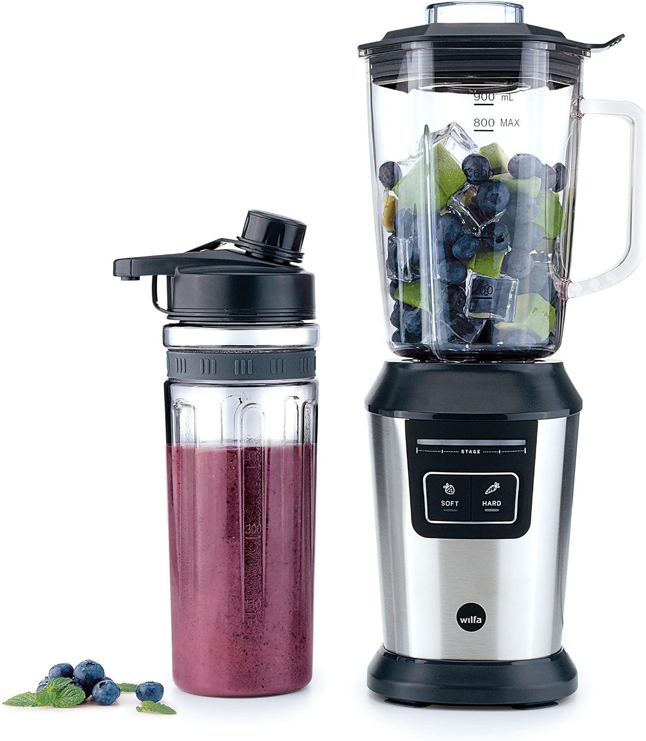 مخلوط کن اسموتی ساز ویلفا نروژ Wilfa Standmixer ACTIVLIFE 0,8l 800W silber/schwarz