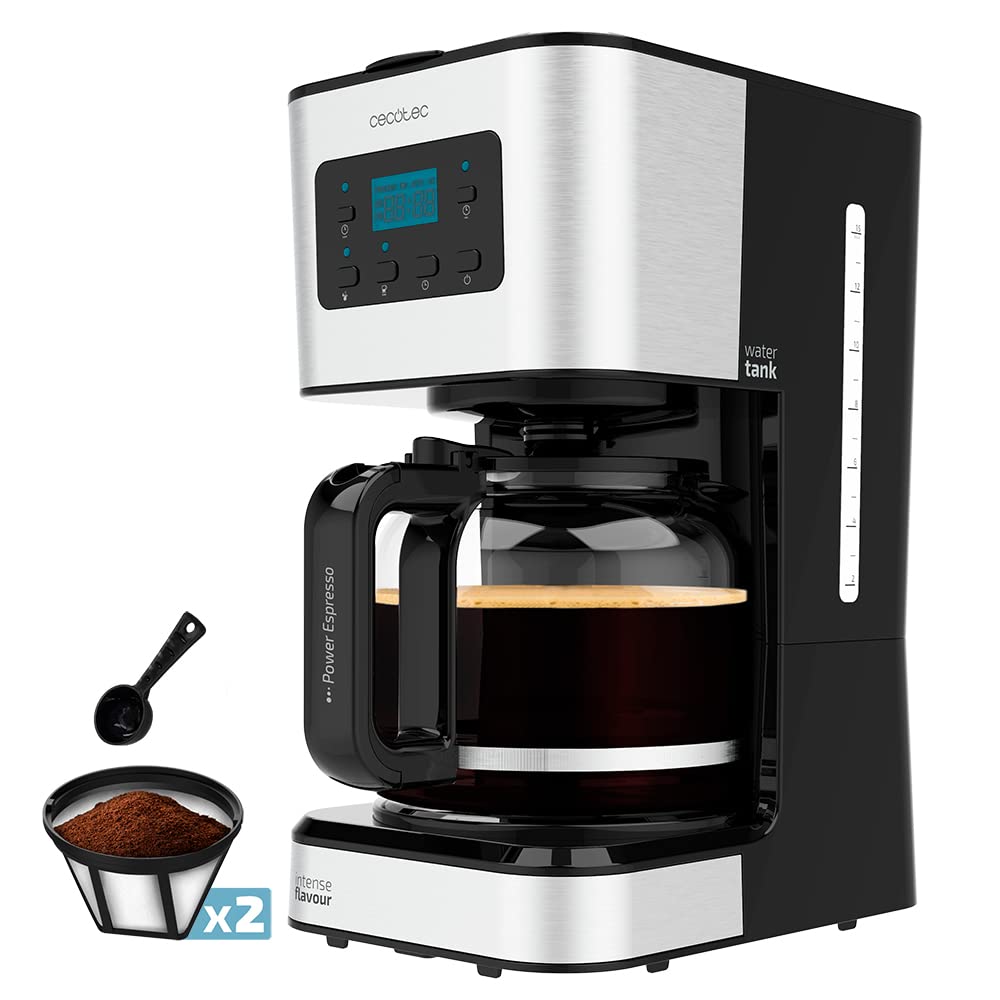 قهوه ساز قطره ای قابل برنامه ریزی سکوتک اسپانیا Cecotec مدل Coffee 66 Smart Plus. ۹۸۰ وات، ظرفیت ۱۲ فنجان، فناوری ExtemAroma، عملکرد AutoClean