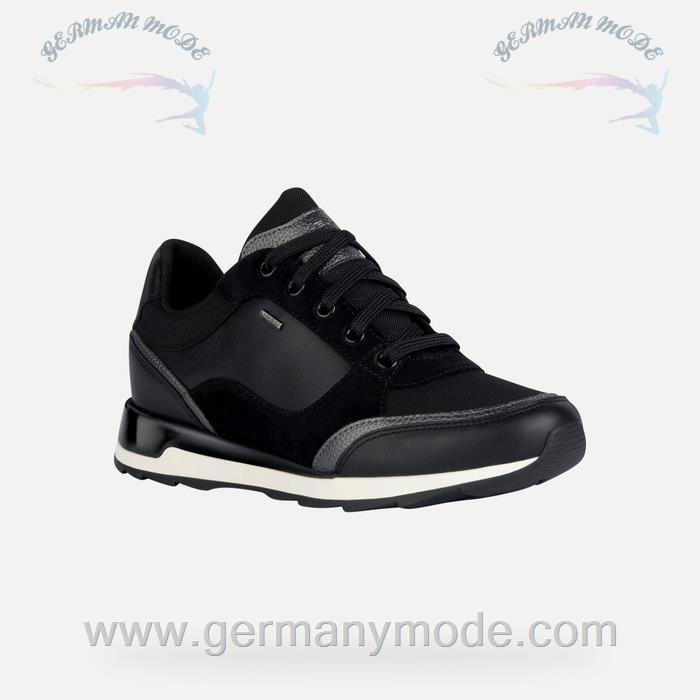 کتانی ورزشی ضد آب زنانه جی اوکس ایتالیا GEOX WASSERDICHTE SCHUHE New Aneko Abx Dame Schwarz