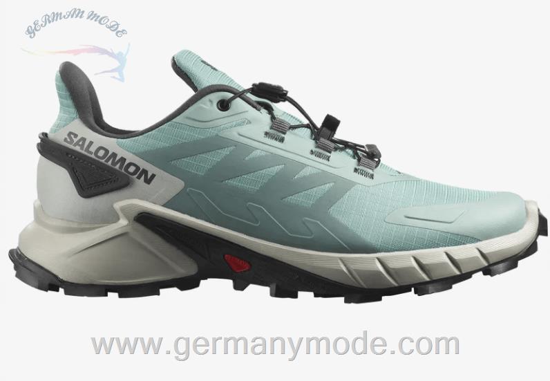 کتانی تریل رانینگ دو کوهستان زنانه سالامون فرانسه SALOMON SUPERCROSS 4 Trailrunning Schuhe Damen Aquifer Lunar Rock Ebony