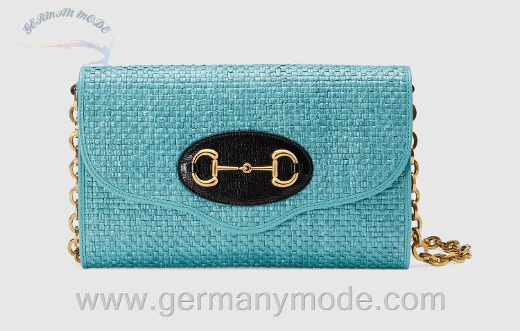 کیف مجلسی زنانه گوچی ایتالیا GUCCI Kleine Gucci Horsebit 1955 Schultertasche ‎655667 2VAAX 4977