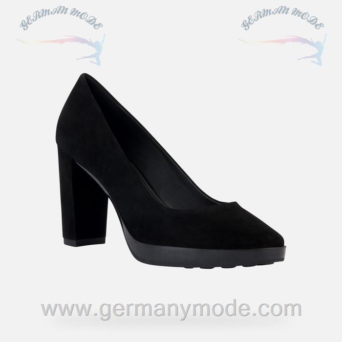 کفش زنانه جی اوکس ایتالیا GEOX PUMPS MIT HOHEM ABSATZ Walk Pleasure 85 Dame Schwarz