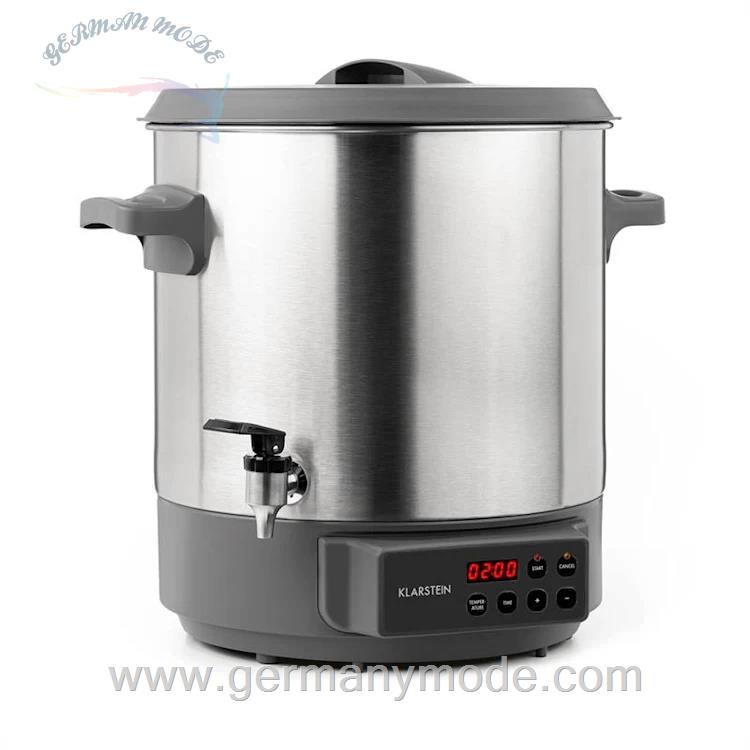 فلاسک غذا و نوشیدنی 27 لیتری کلارشتاین آلمان Klarstein Lady Marmalade Einkochautomat 27 Liter Silber