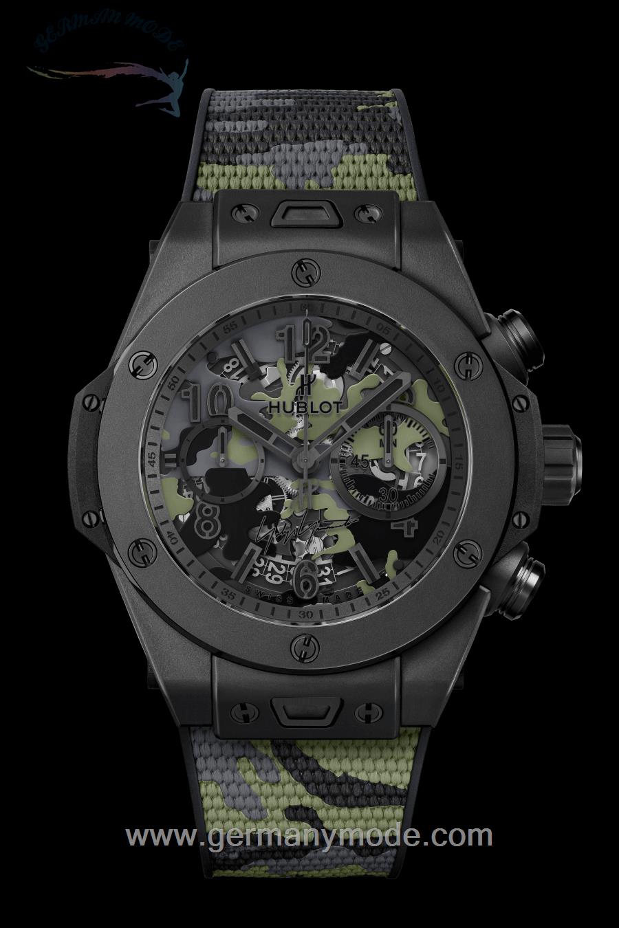 ساعت مچی مردانه هابلوت سوئیس HUBLOT UNICO CAMO YOHJI YAMAMOTO 45MM