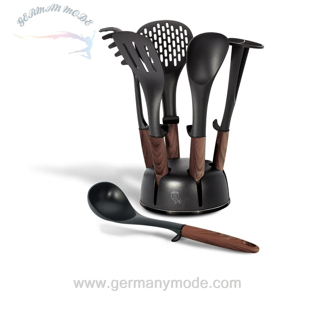 ست کفگیر ملاقه 7 پارچه برلینگر هاوس مجارستان Berlinger Haus Cooking Utensils BH/6229 Ebony Rosewood Collection
