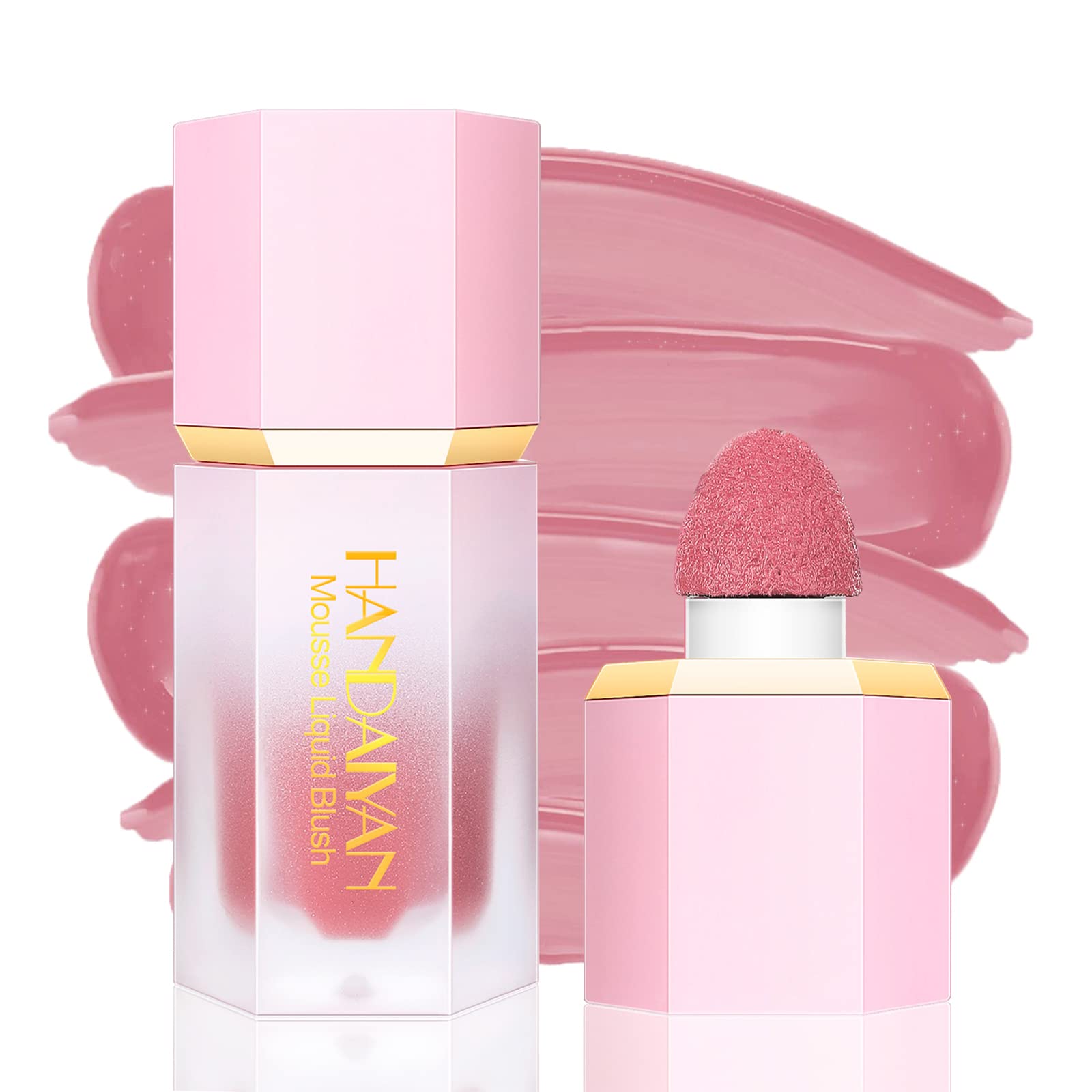 خرید از آمازون - Liquid Blush,Mattes flüssiges Rouge Make-up,Dewy Finish Creme Rouge,Leichtes, Atmungsaktives Natürliches Aussehen (Love Cake)