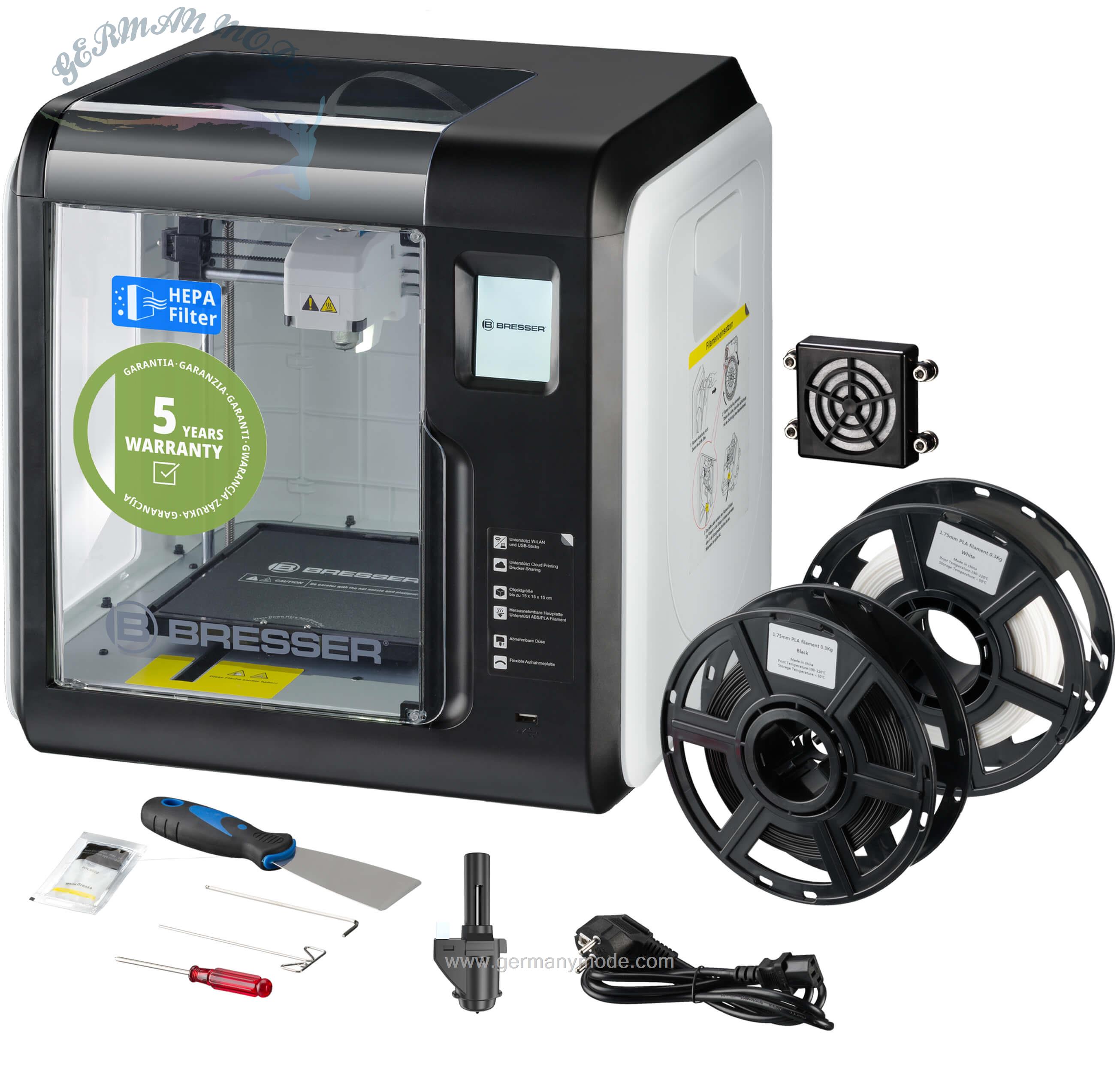 چاپگر سه بعدی برسر آلمان BRESSER REX WLAN-3D-Drucker mit Kamera