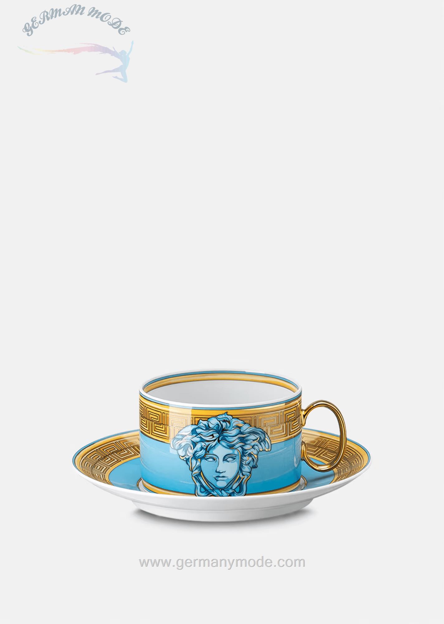 فنجان نعلبکی ورساچه ایتالیا VERSACE MEDUSA AMPLIFIED TASSE UNTERTASSE