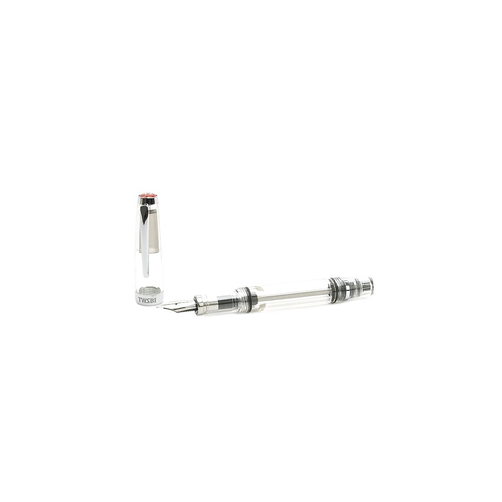 خرید از آمازون - خودکار Twsbi Vac Mini Clear Fountain - نوک M (متوسط)