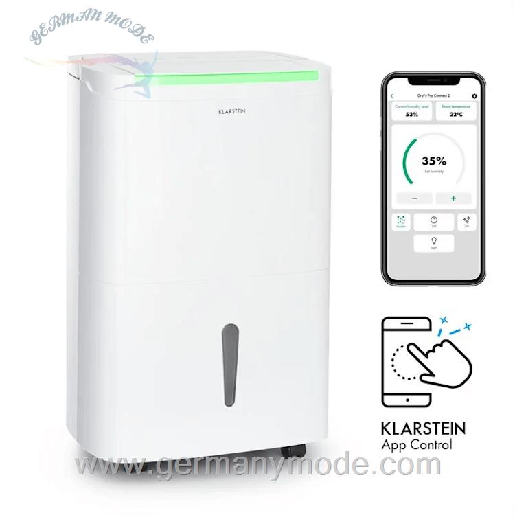 دستگاه رطوبت گیر خانگی 50 لیتری کلارشتاین آلمان Klarstein DryFy Connect 50 Luftentfeuchter 50 Ltr Weiß