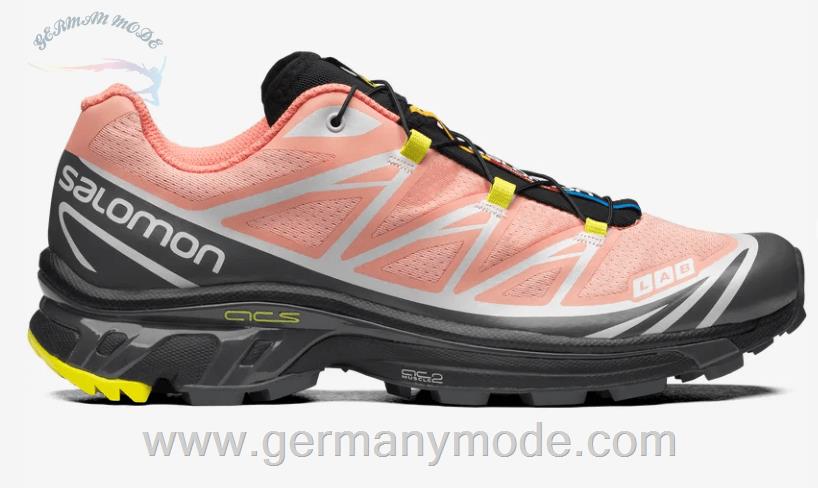 کتانی اسپرت مردانه زنانه سالامون فرانسه SALOMON XT-6 Sportliche Schuhe Unisex Blooming Dahlia / Monument / Black
