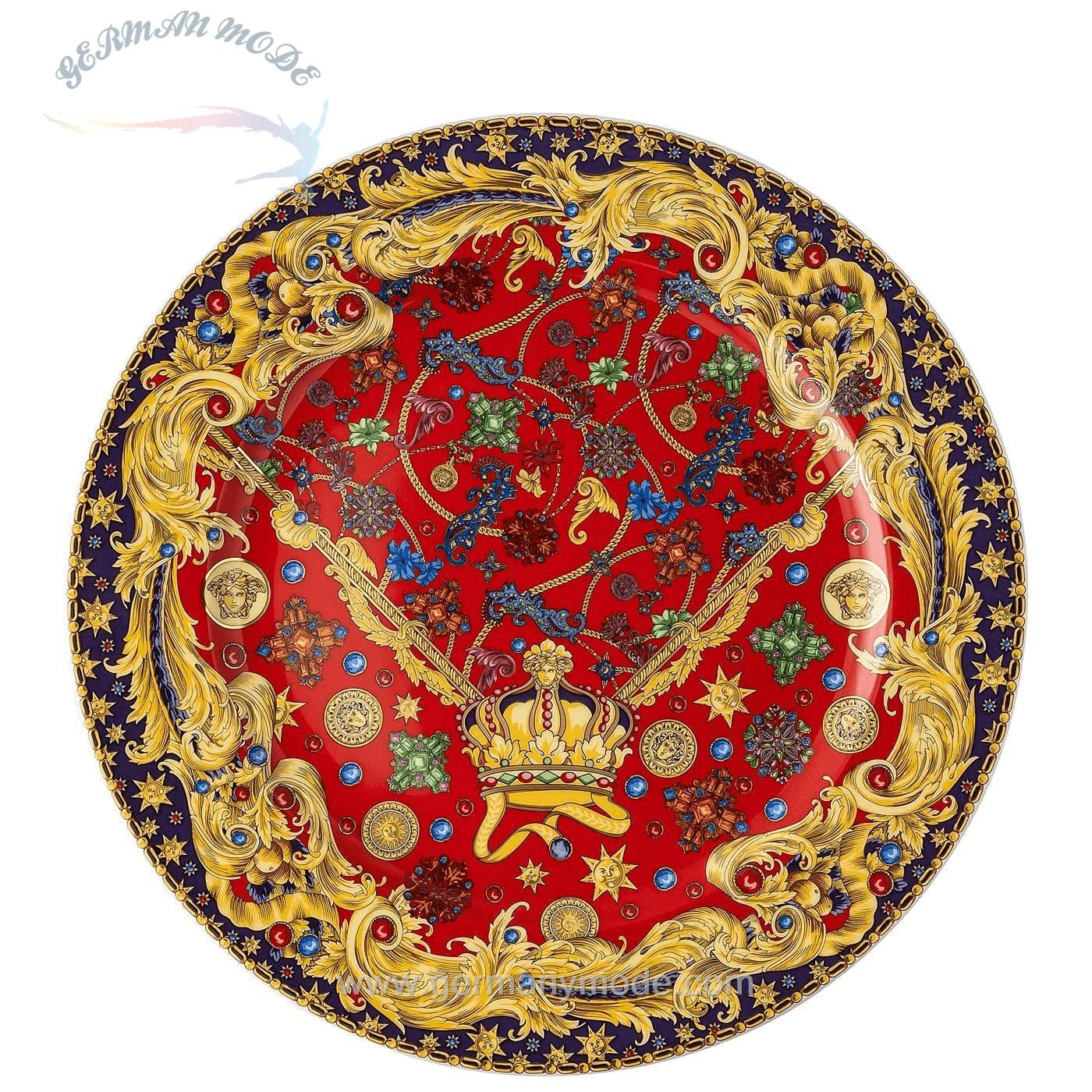 بشقاب دکوری روزنتال ورساچه ایتالیا Rosenthal meets Versace Teller Barocco Holiday Weihnachtsteller