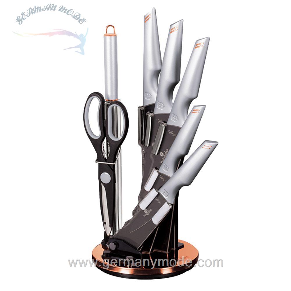 ست چاقو آشپزخانه 8 پارچه برلینگر هاوس مجارستان BERLINGER HAUS 8-PIECE KNIFE SET BH-2588 MOONLIGT COLLECTION