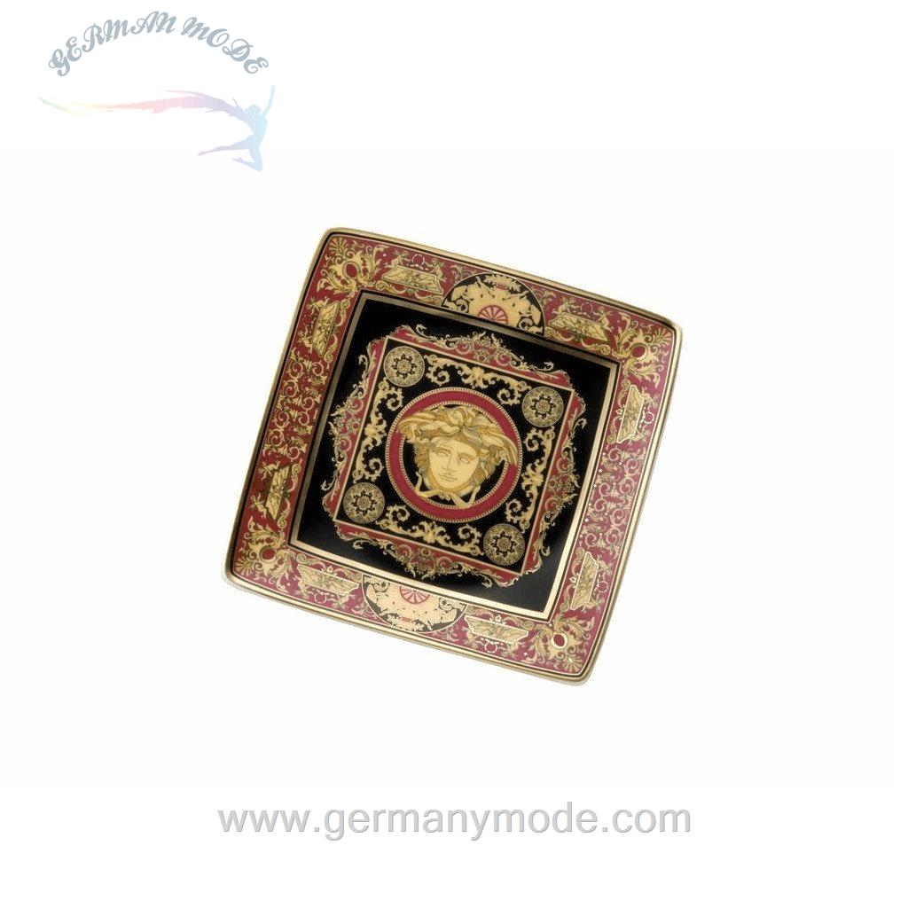 کاسه دکوری روزنتال ورساچه ایتالیا Rosenthal meets Versace Dekoschale Medusa Schälchen 12 cm quadr flach