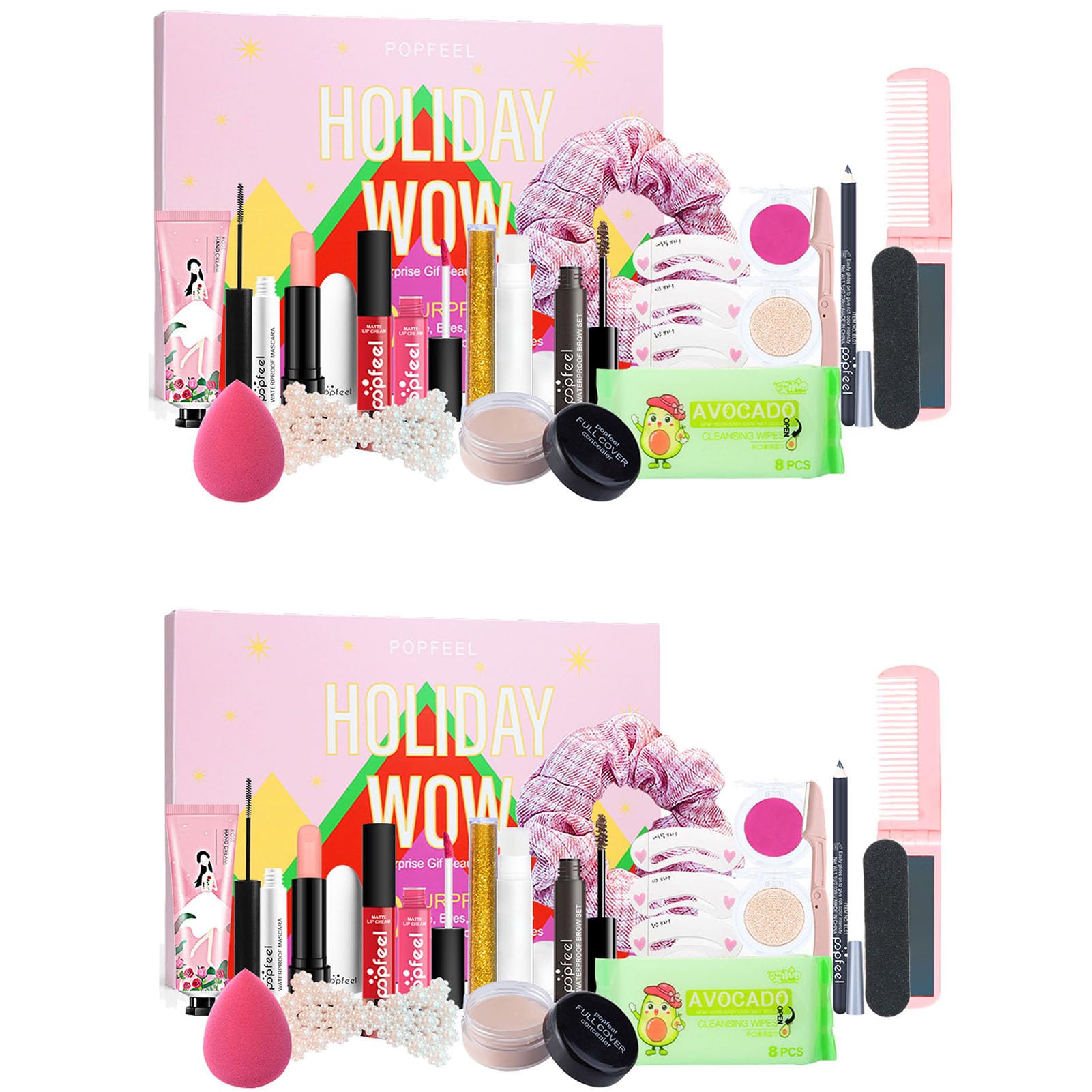 خرید از آمازون - Beauty Advent Calendar 2023، منتخب تقویم ظهور لوازم آرایشی مراقبت از پوست منحصر به فرد، تقویم سورپرایز کریسمس برای زنان بزرگسالان کودکان، مجموعه لوازم آرایش هدایایی برای فصل ظهور 2 مجموعه