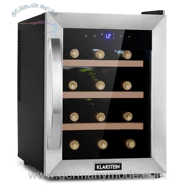 یخچال بطری سرد کن 31 لیتری کلارشتاین آلمان Klarstein Reserva 12 Uno Weinkuhlschrank Schwarz 31 Ltr