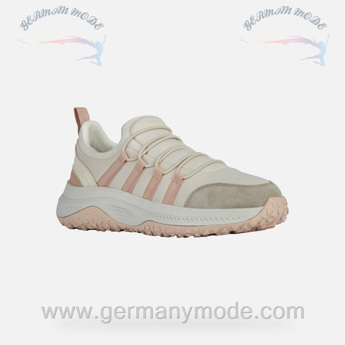 کتانی ضد آب زنانه جی اوکس ایتالیا GEOX NIEDRIGE SNEAKERS Oliviera + Grip Dame Hellbeige/Nude