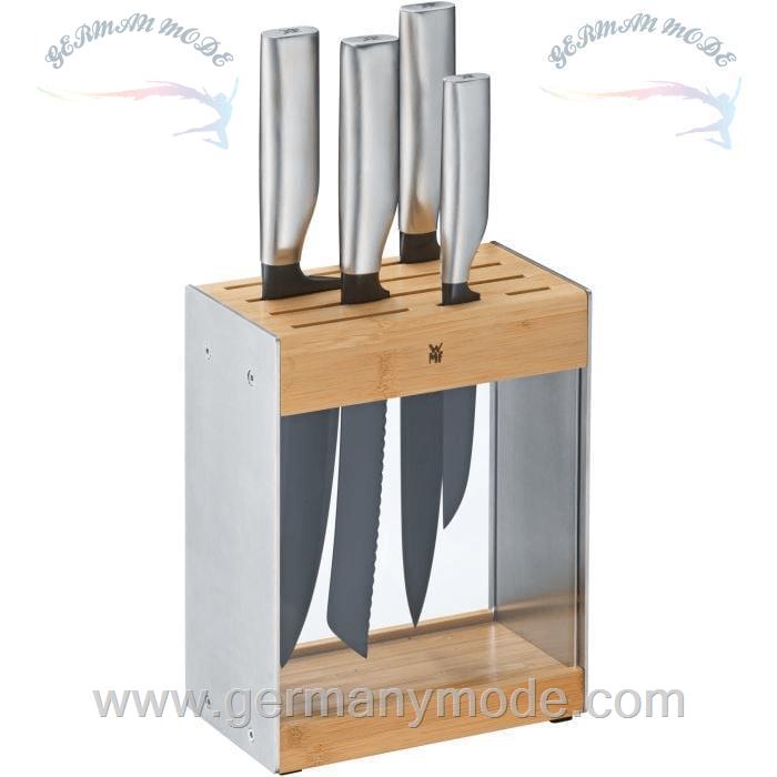 ست چاقو آشپزخانه 5 پارچه وی ام اف آلمان WMF ULTIMATE BLACK MESSER-SET MIT MESSERBLOCK, 5-TEILIG