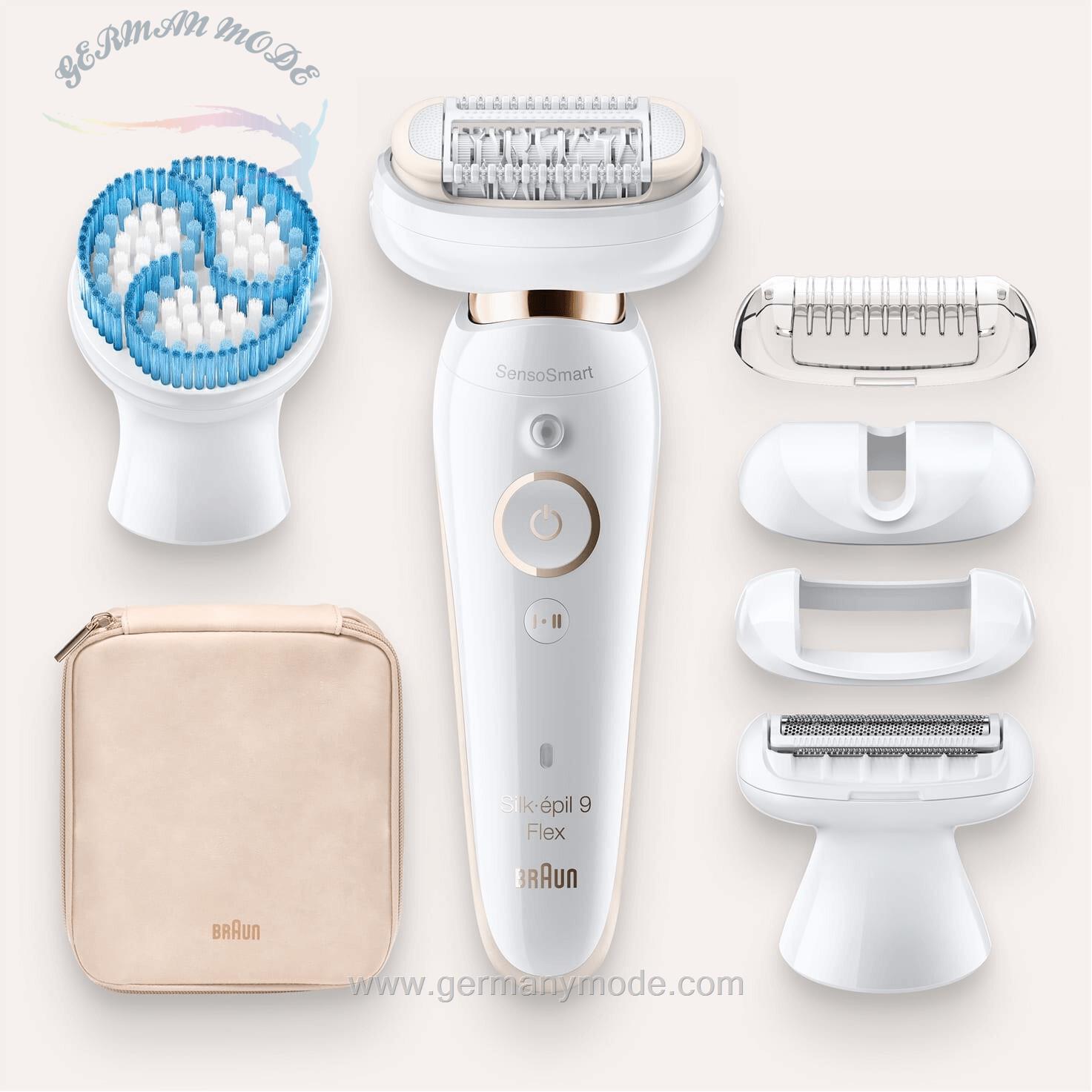 اپیلاتور برس شستشو صورت براون آلمان Braun Silk épil 9 Flex SES 9010 3D Skinspa