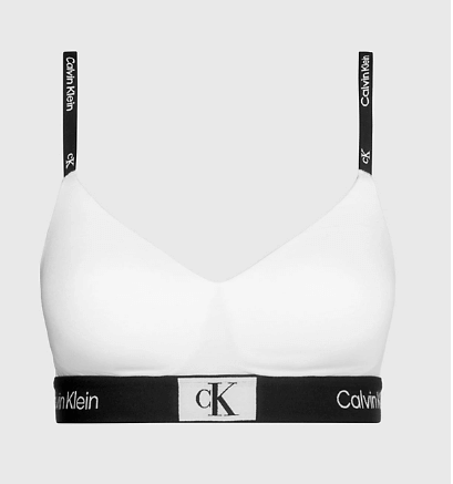 نیم تنه زنانه کلوین کلین آمریکا Calvin Klein Bralette CK96 White 000QF7218E100
