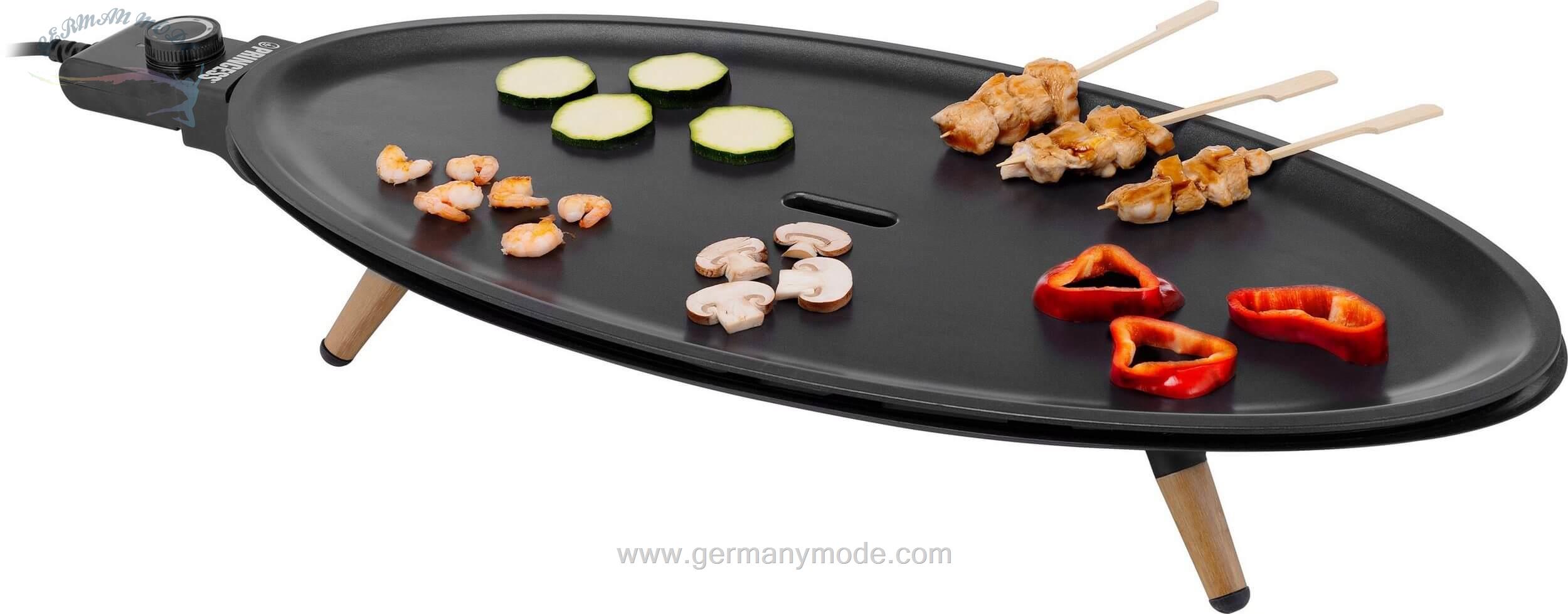 گریل باربیکیو پرینسس هلند PRINCESS Tischgrill Table Chef Elypse Pure 103200-1800 W
