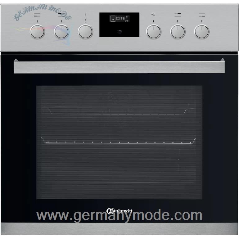 فر توکار باکنشت آلمان BAUKNECHT ELEKTRISCHER EINBAUHERD: FARBE EDELSTAHL, PYROLYSE - HIS3 EP8V2 IN