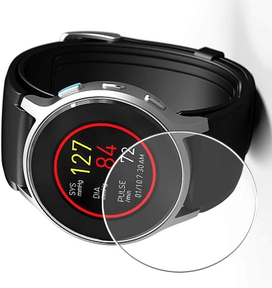 گلس و طلق محافظ صفحه نمایش شیشه ای ساعت Vaxson 3 Pack 9H سازگار با ساعت هوشمند Omron HeartGuide Watch Hybrid Screen Protector فیلم شیشه ای مقاوم